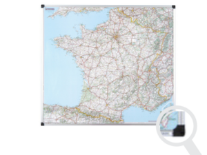 Carte géographique magnétique