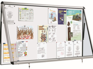 Vitrines d'affichage extérieur à porte relevable