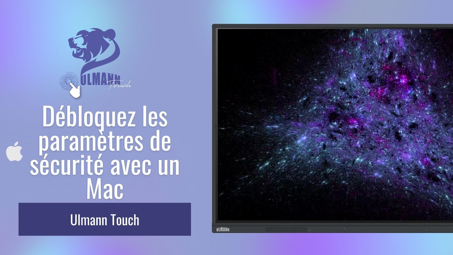 Tuto parametre de sécurité avec un Mac