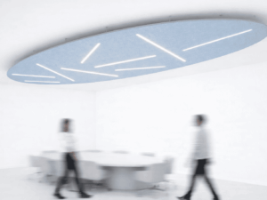 Plafonnier acoustique XXL avec éclairage LED - Luciana