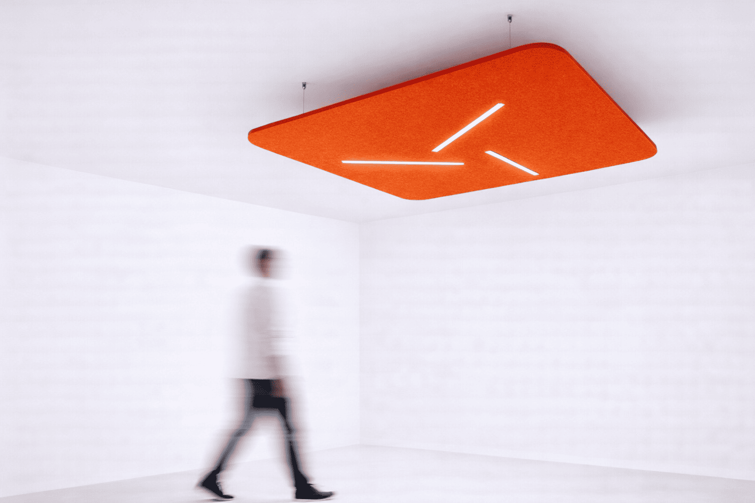 Image représentant une solution acoustique accroche au plafond