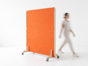 Image représentant une solution acoustique de séparateur d'espace