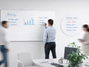 image représentant un tableau d'écriture flexi de formes différentes