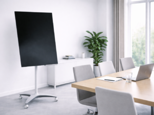 image représentant un tableau de conférencier en verre