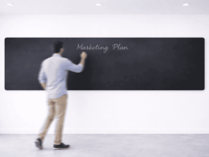 Variable mur d'écriture horizontal