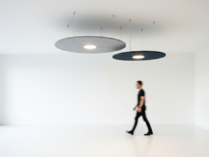 Image représentant une solution acoustique accroche au plafond