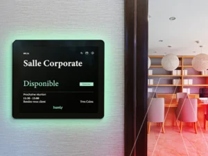 Tablette de réservation de salle Humly