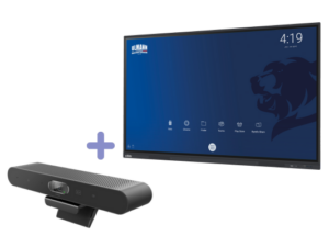 Présentation d'un package incluant un écran interactif de 65 pouce et d'une caméra de visioconférence