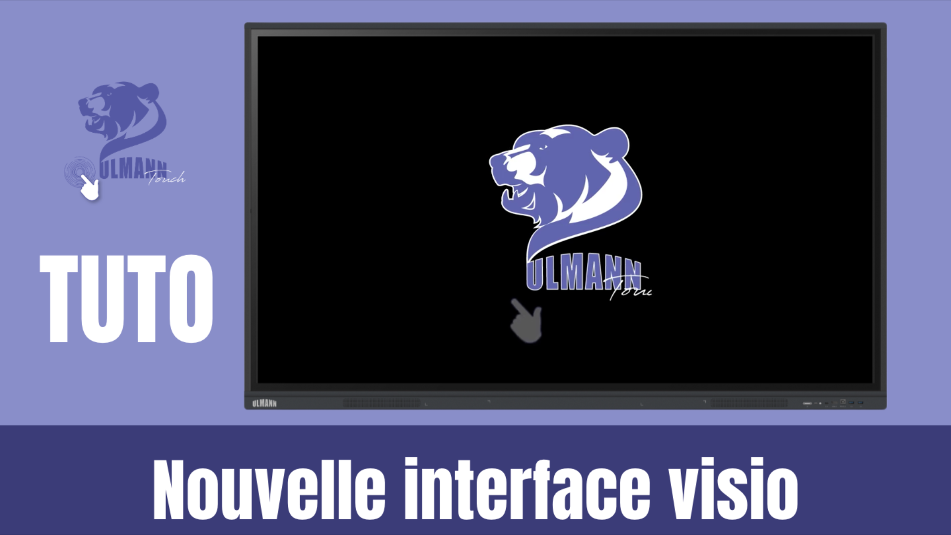 Nouvelle interface de visio conférence avec un écran interactif