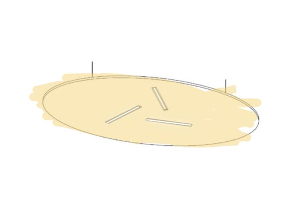 Plafonniers avec LED acoustiques - Romane