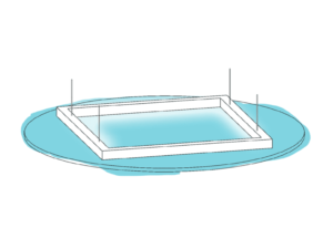 Image représentant une solution acoustique accroche au plafond