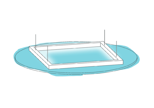 Image représentant une solution acoustique accroche au plafond