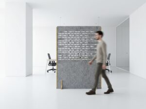 Image représentant une solution acoustique de séparateur d'espace