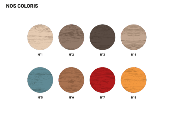 image représentant nos coloris pour les panneaux acoustiques