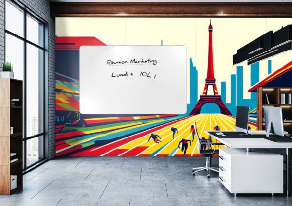 Revêtements muraux acoustiques avec tableau intégré - Justine – Image 2