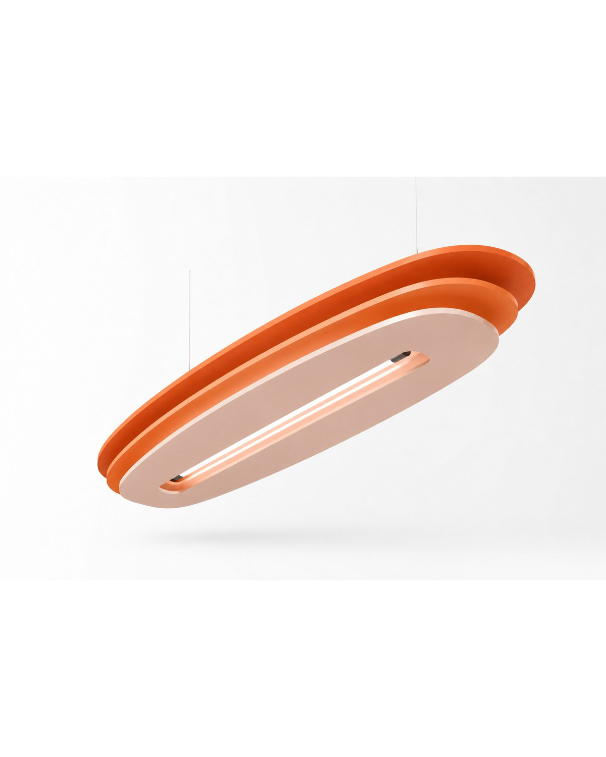 Luminaire multicouches avec bandeau LED sur câbles - Jennah