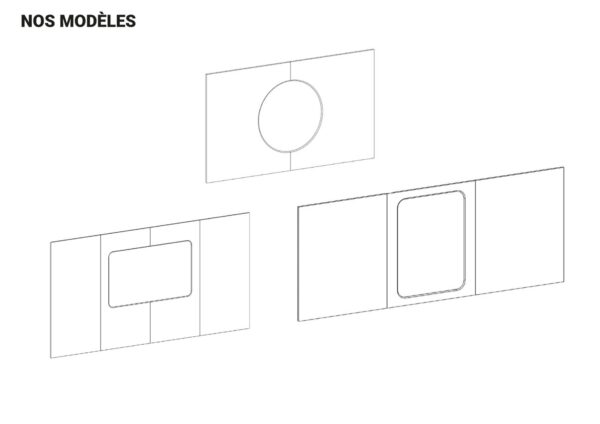 image représentant nos modèles de panneaux acoustiques